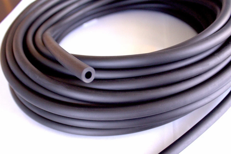 1/4in ID X 3/8in OD–50 ft, Chemical Resistant Santoprene 64A Black Rubber Tubing - Image 2 of 4