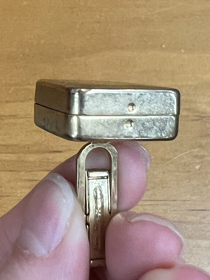 Caja de música para gemelos Colibrí tono dorado que no funciona sobrebobinada estuche de almacenamiento pequeño Foto 4 de 4