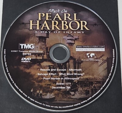 Attack On Pearl Harbor (DVD, 2007)  - DISC ONLY 