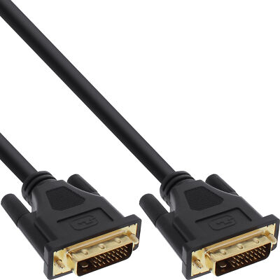 InLine  DVI-D Anschlusskabel Premium, digital 24+1 ST / ST, Dual Link, 3m