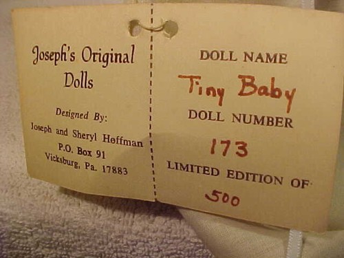 Vintage Artist Doll by Joseph’s Original Dolls #173 7" TINY BABY - Picture 3 of 6