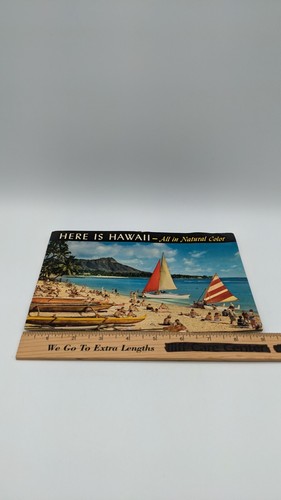 VINTAGE 1953 "HERE IS HAWAII - ALL IN NATURAL COLOR" PHOTOGRAPHY BOOKLET - Imagen 5 de 7