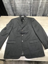 Pronto Uomo Mens 42 Tall Union Made Pure New WorstedWool Single Breasted Blazer