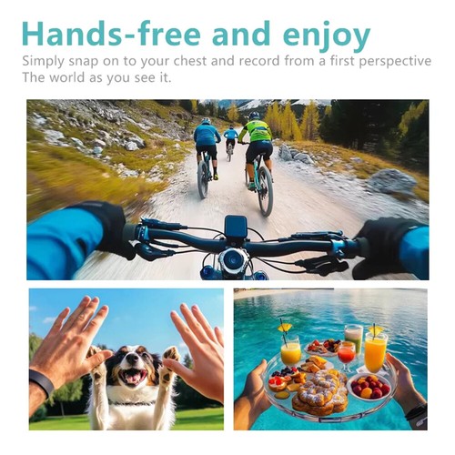 2.7K HD Thumb Action Camera WiFi Compact Hands-Free POV Cam 1080P Supports 128GB - Picture 8 of 26