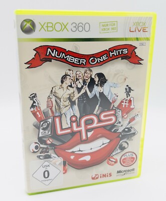 Xbox 360 Lips Number One Hits   Zustand Sehr Gut Inkl. Anleitung Komplett