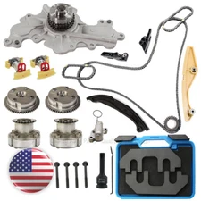 Timing Chain Kit Camshaft Gear Tool Water Pump For Lincoln Ford MKZ Edge V6 3.7L