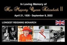 Tuvalu 2022 - Queen Elizabeth II, In Loving Memory Sheetlet - MNH