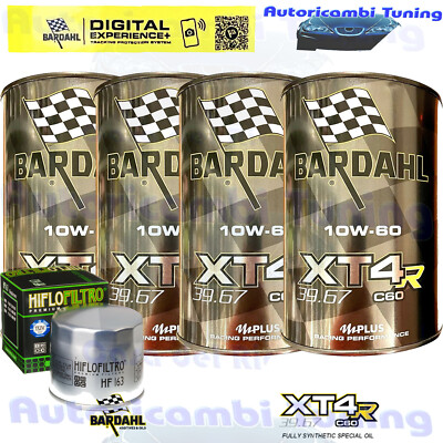 Set Service Bardahl Öl XT4R 10W60 + Filter Für BMW �K75 S� 1986>1997
