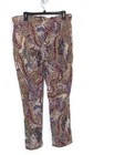 Liz Claiborne Size Large Multicolor Paisley Pull On Pants Drawstring polyester — photo 1