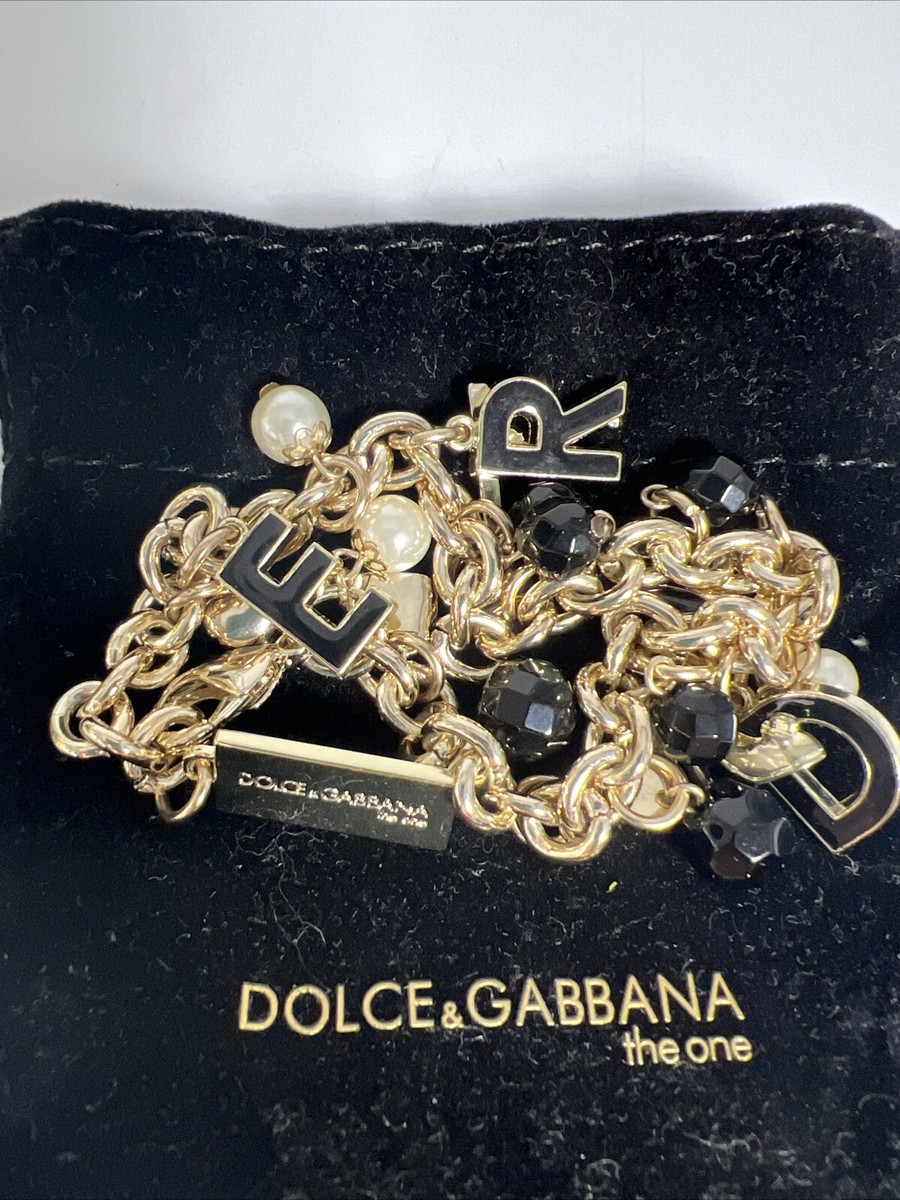 アクセサリー DOLCE&GABBANA Perfume Gold bracelet Gold Tone Dolce and Gabbana The One Desire Perfume Charm