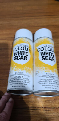 X2 White Scar Citadel Colour Spray Primer Paint X2 Sealed