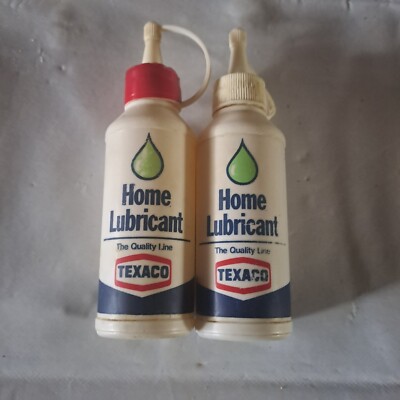 3 ältere Home Lubricant Texaco Dosen, Fläschen