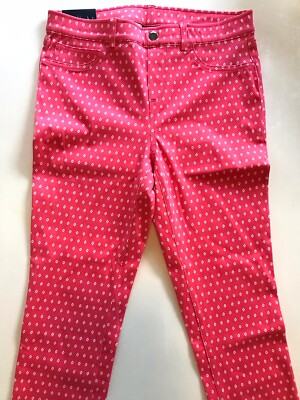 RAFAELLA Calypso Coral Pants Size 10 Comfort Stretch Slim Leg NWT ($64.50)
