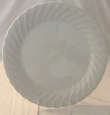 Macy's The Cellar "White Swirl" 12" Serving Plate