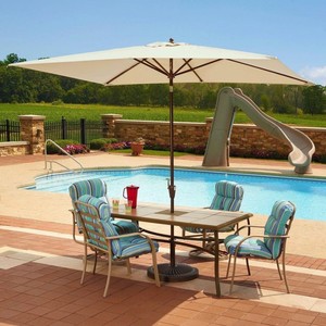 Rectangular Patio Umbrella Rectangle Market Auto Tilt Crank Lift Aluminum 10 Ft 6091203251669 Ebay