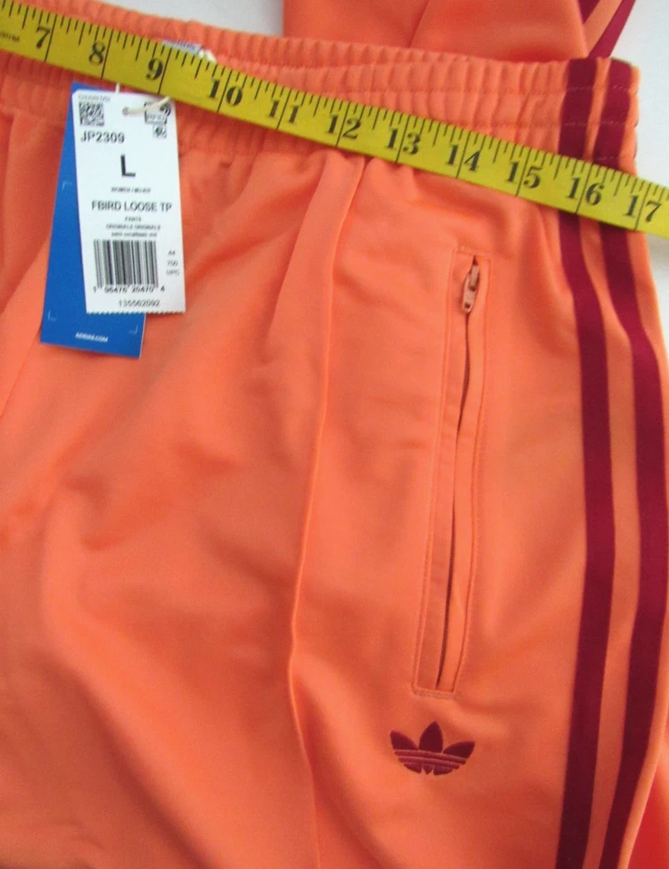 Pantalones deportivos sueltos Adidas Adicolor Classics para mujer L Firebird JP2309 semi coral Foto 3 de 4