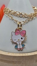Winking Hello Kitty Charm Necklace
