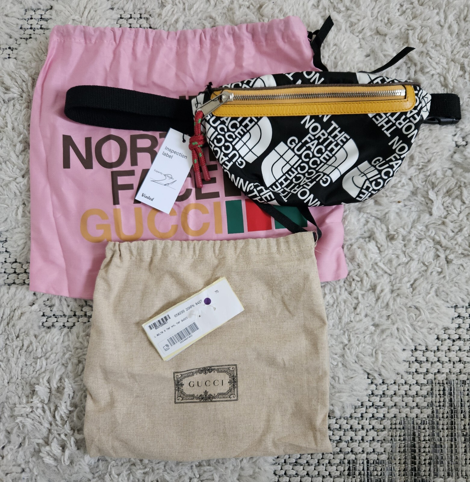 the north face x gucci bag