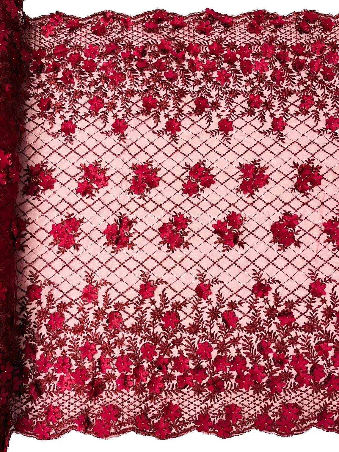 Accessories-Bags/Purses Floral Mesh/Net Craft Fabrics