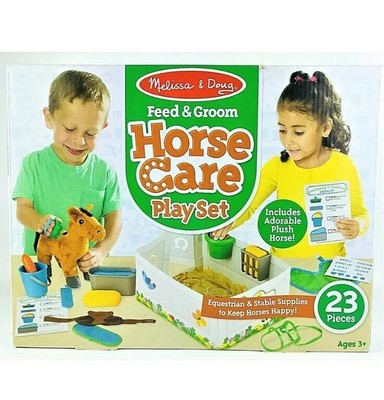 melissa and doug feed and groom horse care