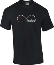 Infinity Husband T-Shirt Couples Husband Wife Matching T-Shirt
