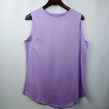 Inner Active Knit Tank Top Sz M Lavender Light Purple Activewear Yoga Athleisure