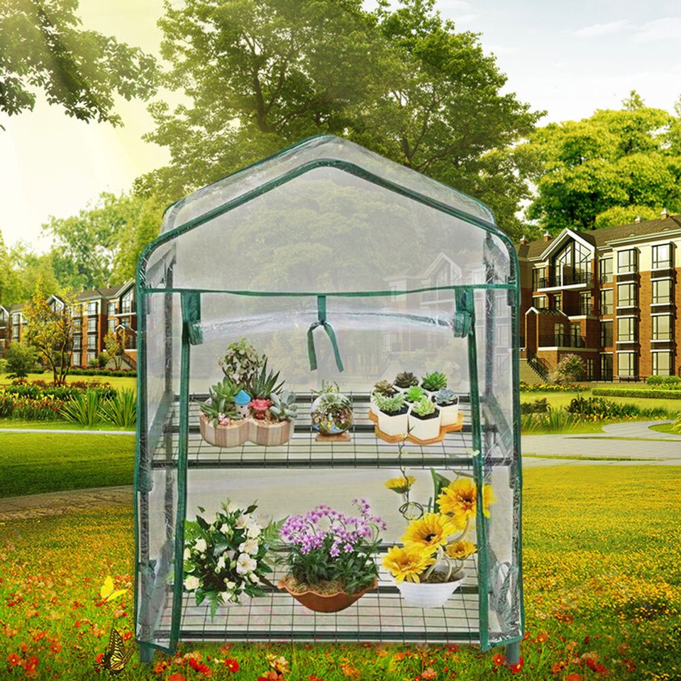 Greenhouse Cover Mini Greenhouse Warm Clear PVC Cover Grow Tent for