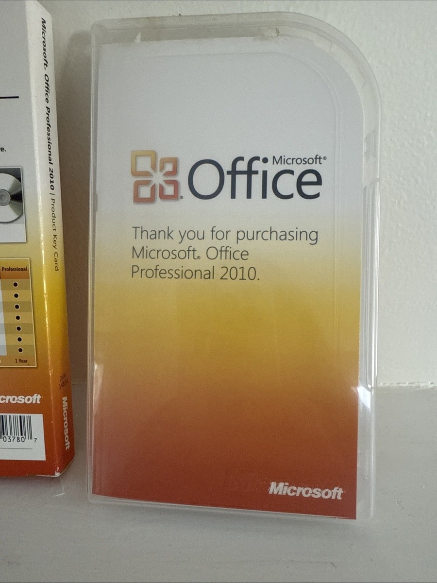 Microsoft Office Professional 2010 32/64-Bit (Retail (License Only
