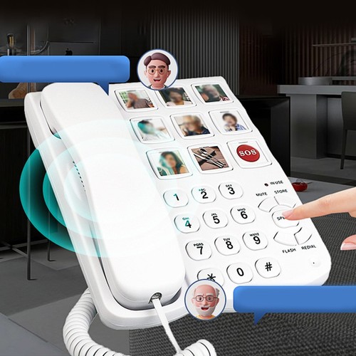 One Click Dialing Telephone Ideal for Seniors and For Visual Impairments - Photo 6/11
