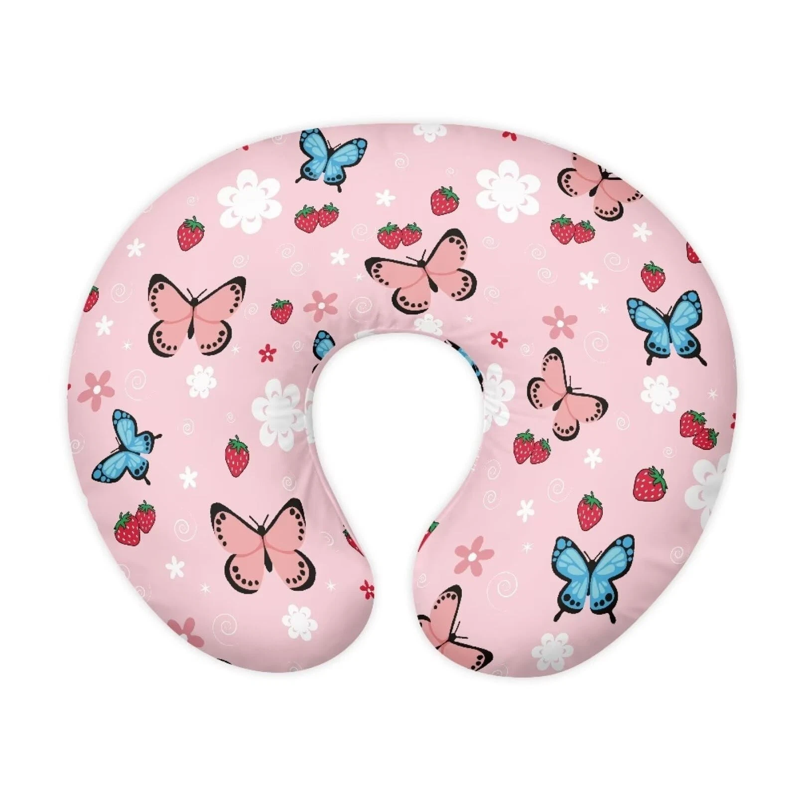 Butterfly Strawberry Print Nursing Pillow Cover for Infant Boy Girls Baby Bre...
Opens in a new wind