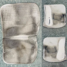 Back On Track Contender II Dressage Pad with Ultra Thinline - White - Shimable