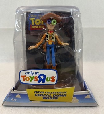 Toy Story Cereal Dunk Woody Figure 2009 Mattel Toys R Us Exclusive Pixar NIB