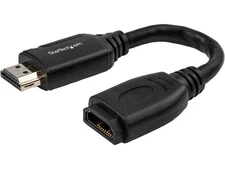 StarTech.com HD2MF6INL 6in High Speed HDMI Port Saver Cable with 4K 60Hz - Short