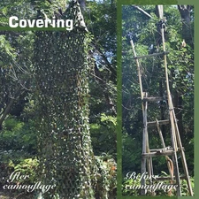 Outdoor Military Woodland Camouflage Netting Cutable Camo Net Camping Hunting