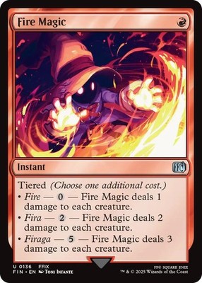 Fire Magic Foil NM EN 136 FINAL FANTASY