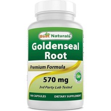 Best Naturals Goldenseal Root 570 mg 100 Capsules