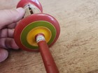 Go Fly A Kite Spool String Winder Wood Vintage 12-1/2" Long Colorful Original — photo 1