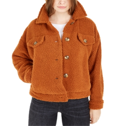 Hippie Rose Junior Sherpa Trucker Jacke braun Größe X-Small