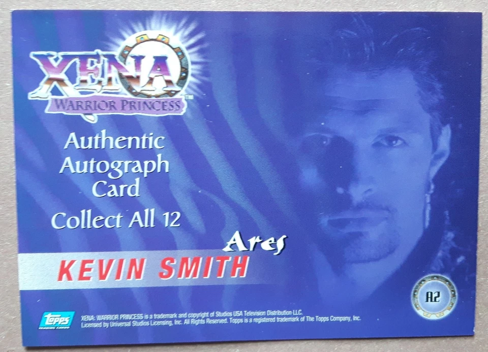 XENA WARRIOR PRINCESS:  KEVIN SMITH AS 'ARES' AUTO CARD - Image 4 of 4