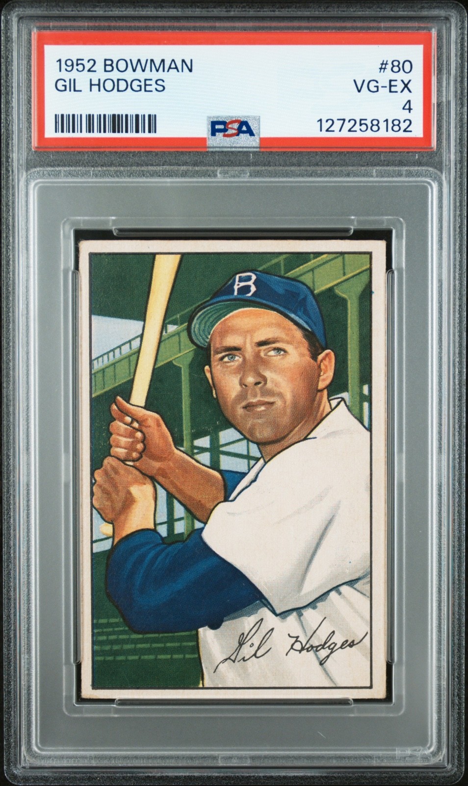 1952 Bowman - Gil Hodges #80 PSA 4 VG-EX CENTERED