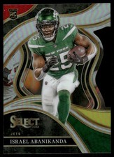 2023 Panini Select #267 Israel Abanikanda Red and Yellow Prizms Die Cuts