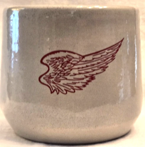 RED WING Stoneware Pottery Candle Tart Warmer Wax Disc Burner, with 4 tea lights