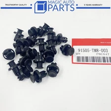 OEM 20PCK NEW for HONDA BUMPER / UNDER COVER RETAINER CLIP 91505-TM8-003