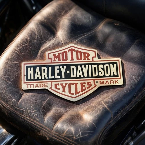 Vintage Harley  Davidson Metal  Garage Sign