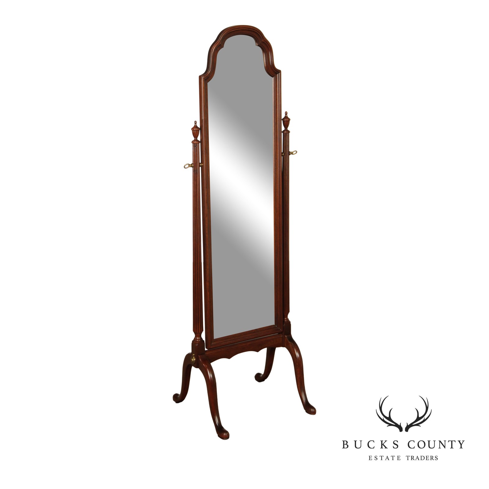 Ethan Allen Georgian Court Cherry Cheval Mirror