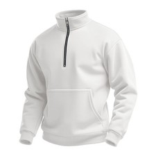 Men's Turtleneck Casual Sweatshirt Sports Long Sleeve Pullover Sweatshirt Hoodie