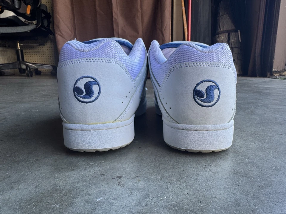 Vintage DS DVS Kerry Getz SP2 Signature Series Skate Shoe 8.5 White Blue - Image 4 of 4
