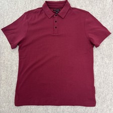 Banana Republic Luxe Touch Performance Polo Shirt Burgundy Mens XLarge New