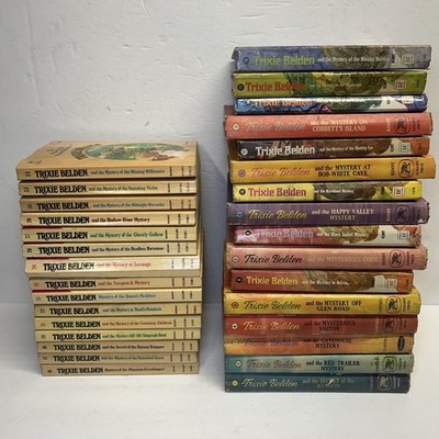 Vintage Trixie Belden Mystery Series 1-16 Hardcover Books &15 Paperback Lot