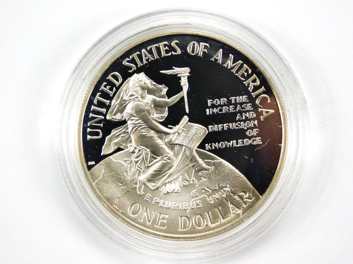 1996 US Mint Smithsonian Commemorative Proof $5 Gold & $1 Silver